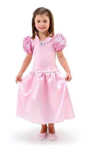 Vestido Fantasia Infantil Bela Adormecida Princesa Aurora