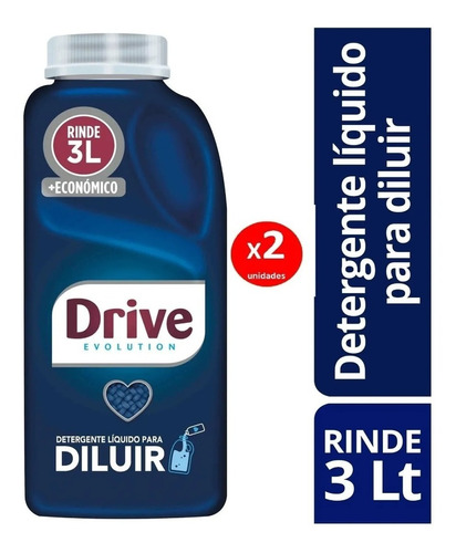 Pack 2 Drive Para Diluir Detergente Líquido 500ml Rinde 3lt