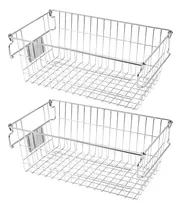 Comprar Cestas Apilables De Metal Para Congelador Y Despensa 2 Pieza