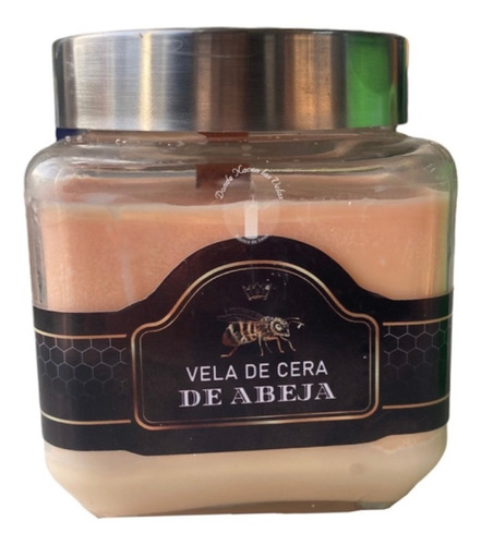    Vela De Miel Natural (739 Grs) Mecha Madera