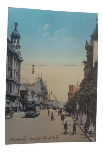 Postal Montevideo Antiguo / N° 38 / Av 18 De Julio / Harry 