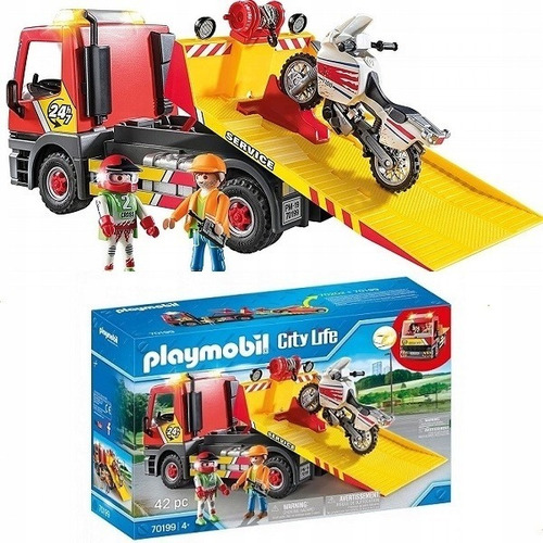 Klassifikation Meningsfuld Bedre Playmobil 70199 - Grúa Remolque Con Moto | Envío gratis