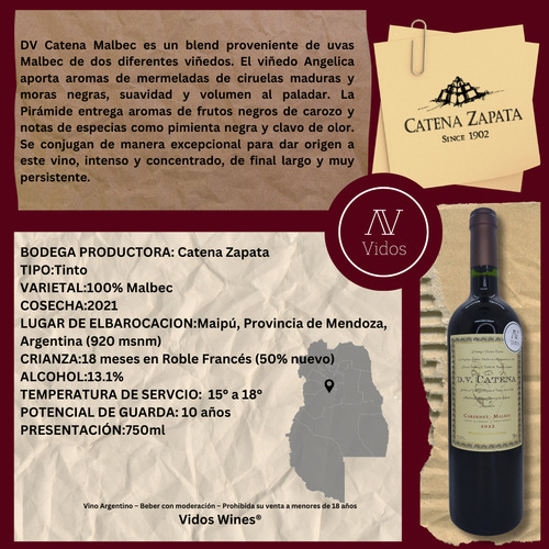 Dv Catena Malbec-malbec ~ 2022
