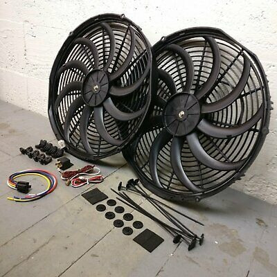 1960 - 1965 Ford Falcon 2x 16 Inch Fan Cooling Kit Push  Tpd