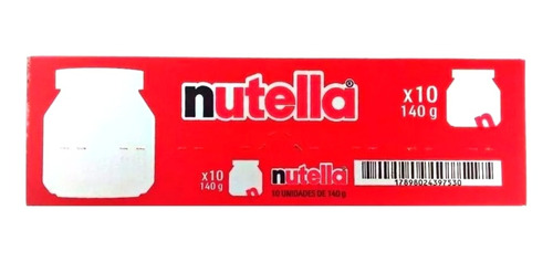 1 Caixa De Nutella Creme De Avelã 140g - 1cx C/ 10un