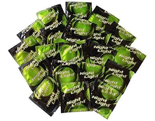 Condones Nigt Light Latex Brillan En La Obscuridad 100 Pz.