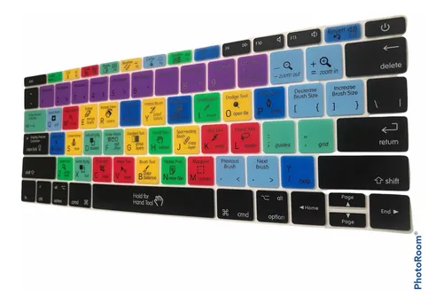 Protector Teclado Photoshop Para Macbook A1534 A1708