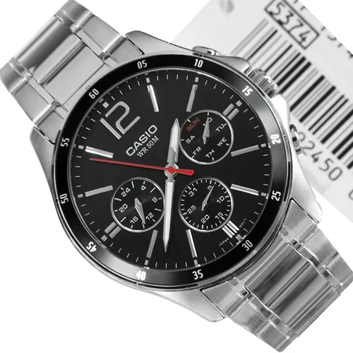 Reloj Casio Mtp 1374 Hombre Calendario Acero 100 Original Env o