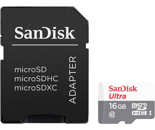Cartão Sandisk Ultra Microsdhc Uhs-i 16gb Classe 10 V 48mb/s