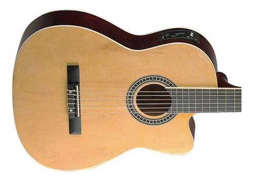 Imagem 5 de 6 de Violão Tagima Memphis Ac-60 Nylon Elétrico Capa Cabo Capo Nf