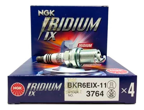 Jogo Vela Ngk Iridium Corolla 1.8 Flex 2007 A 2008 Bkr6eix11