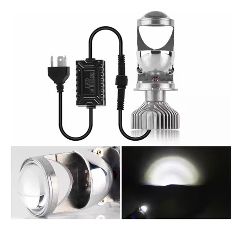 Bombilla Led De Luz Mini Proyectores Dual Color Alta Y Baja