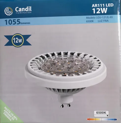 Foco Led Candil Lgu-1212l Ar111 12w 220v 6500k 1055lm Luz Blanco Frío