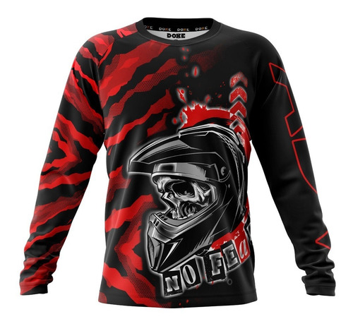 Doxe Jersey Playera Regular Calavera No Fear Adv Deporte 