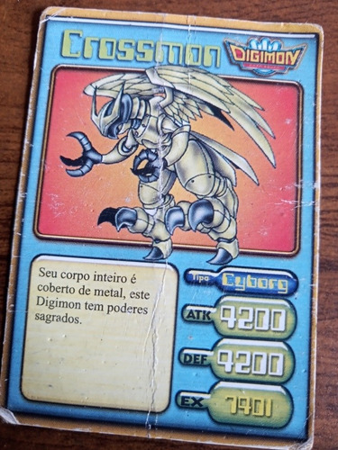 Carta Cards Do Digimon Antiga (Usado)