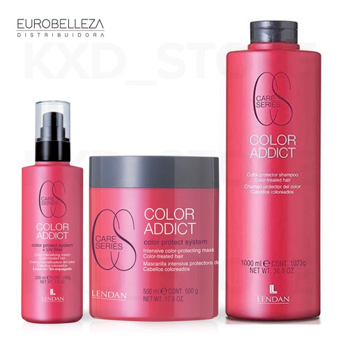 Lendan Color Addict Shampoo 1l + Mascarilla 500ml + Crema
