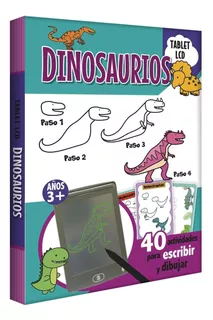 Libro Dinosaurios Tablet Lcd Para Escribir Y Dibujar