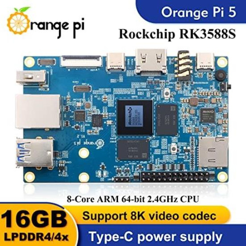 Orange Pi 5 16gb Rockchip Rk3588s Computadora De Placa Única