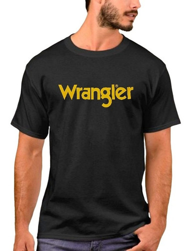 Camiseta Masculina Wrangler Urbano Estampa Wrangler Preto