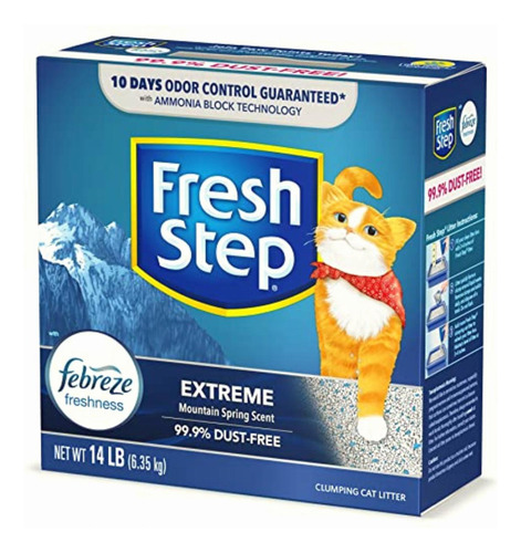 Fresh Step Multi Cat Con Frescura De Febreze, Extreme, Gris,