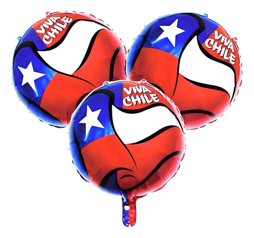 Globos Fiesta Patria Chi - Decora Tus Fiestas Con Estilo