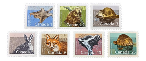 Canadá Fauna, Serie 1064-1070 Autóctona 1987 Mint L18158