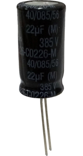 Kit 5un Capacitor Eletrolítico 22uf X 385v 85 Graus