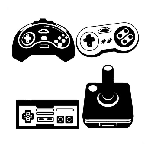 Adesivo Várias Cores 100x100cm - Controle - Video Game Games