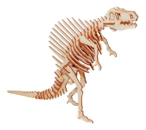 Esqueleto Dinosaurio Spinosaurio 36 Cm De Madera Armar 3d 