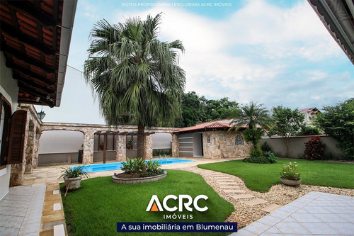 Imagem 18 de 25 de Acrc Imóveis - Belíssima Casa Semimobiliada Com Piscina E Aquecimento A Gás Para Venda No Bairro Itoupava Norte - Ca01537 - 69178201
