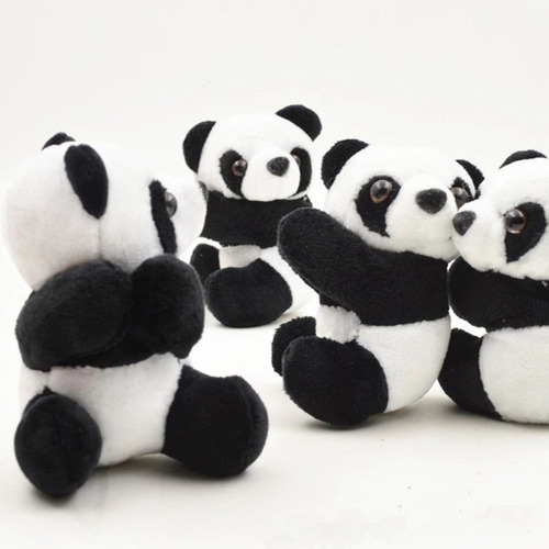 Imagen 3 de 5 de Peluche Oso Panda Clip Adorno Sujeta Cortina Notas Tierno