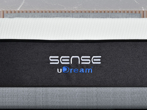 Colchón En Caja Individual Udream Memory Foam Modelo Sense