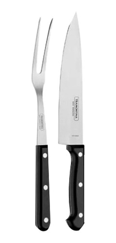 Juego Asador Tramontina Ultracorte Cuchillo + Tenedor 30cm