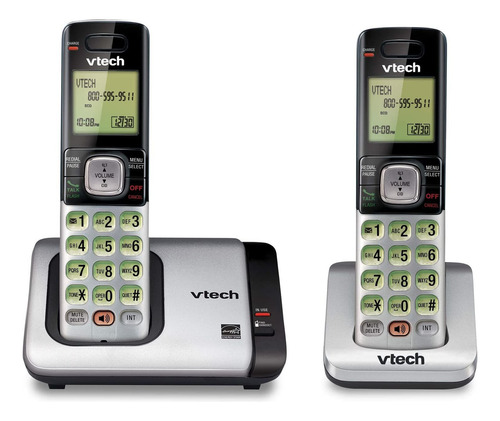Teléfono Vtech Dect 6.0 Con Base Con Identificador De Llamad Color Gris