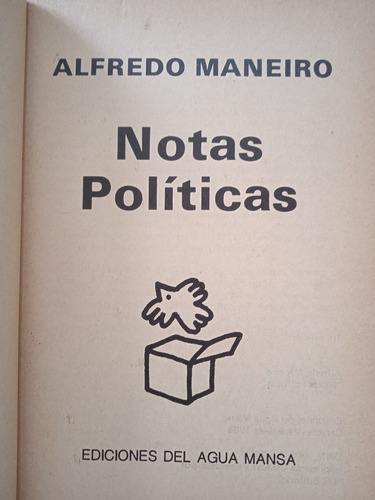 Notas Políticas / Alfredo Maneiro (Usado)