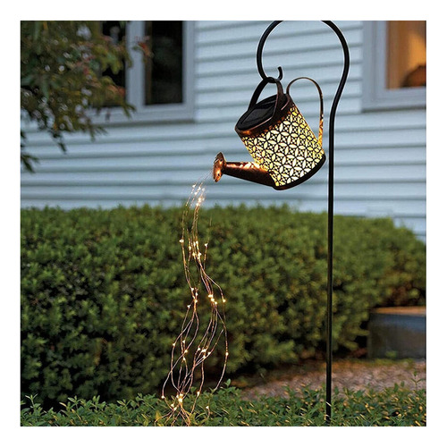Solar Led Garden Light With Copper Wire Watering Can 2024