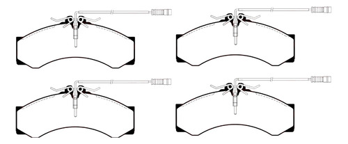Pastillas De Freno Del P/ Fiat Ducato Maxi Con Sensor