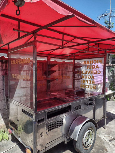 Imagem 2 de 5 de Carrinho De Lanche Com Chapa Embutida
