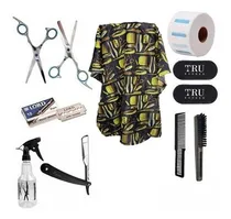 Comprar Tijera Corte Pulir Capa Navaja Tru Peines Rociador Barber