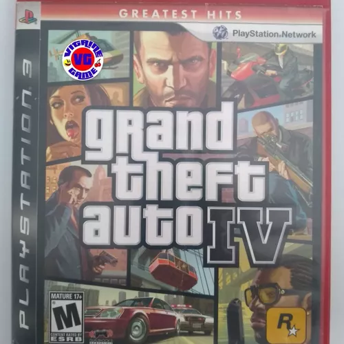 Jogo Grand Theft Auto IV (GTA 4) - PS3 Mídia Física