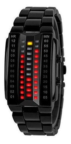 Obtiene Mens Binary Watches Matrix Led Sport Watch Relojes M