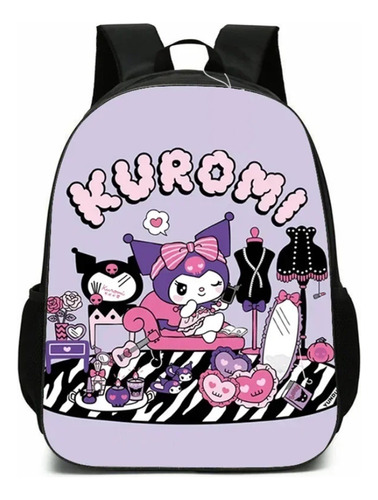 Mochila Kuromi Niña Impresión Digital 3d 20 L