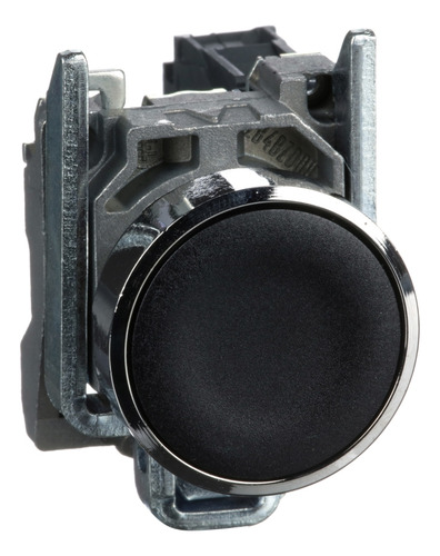 Xb4ba21 Harmony, 22mm Push Button, Black Flush, Spring Retu