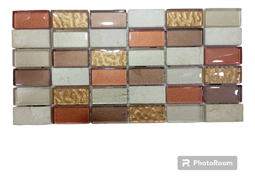 Mega Malla-mosaico Marron-beige-blanco Piedra 30x30 16-a