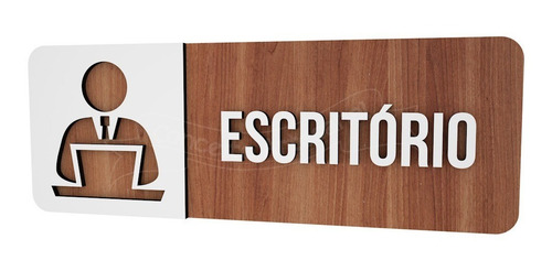 Imagem 1 de 3 de Placa Indicativa Escritório Restaurante Hotel Shopping Bar