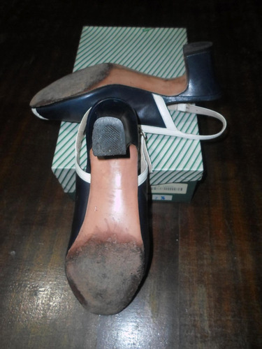 Zapato Dama De Cuero Abierto En La Punta Nº 37 California
