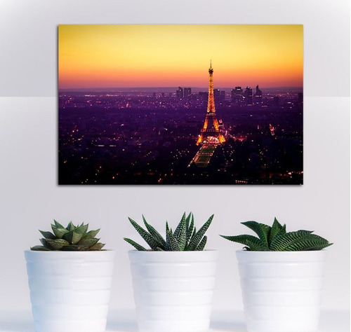 Cuadro Canvas Paris Francia Torre Eiffel Sunrise