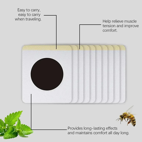 60 Pack Bee Venom Lymphatic Drainage Slimming Patch