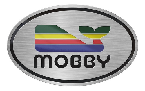 Emblema Buggy Mobbyaço Inox Polido - Badge Buggy Mobby