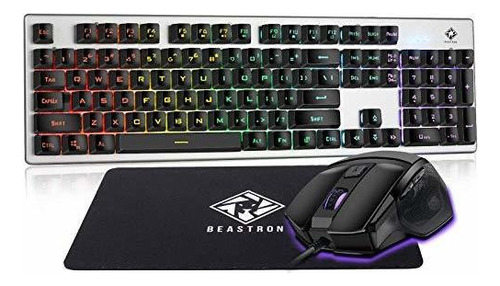 Set De Teclado Y Mouse Para Juegos 10205-cm Beastron Led